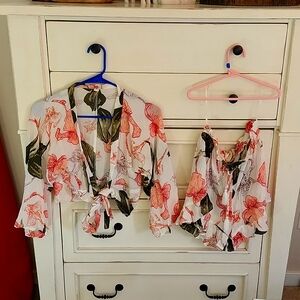 Crop top and shorts set